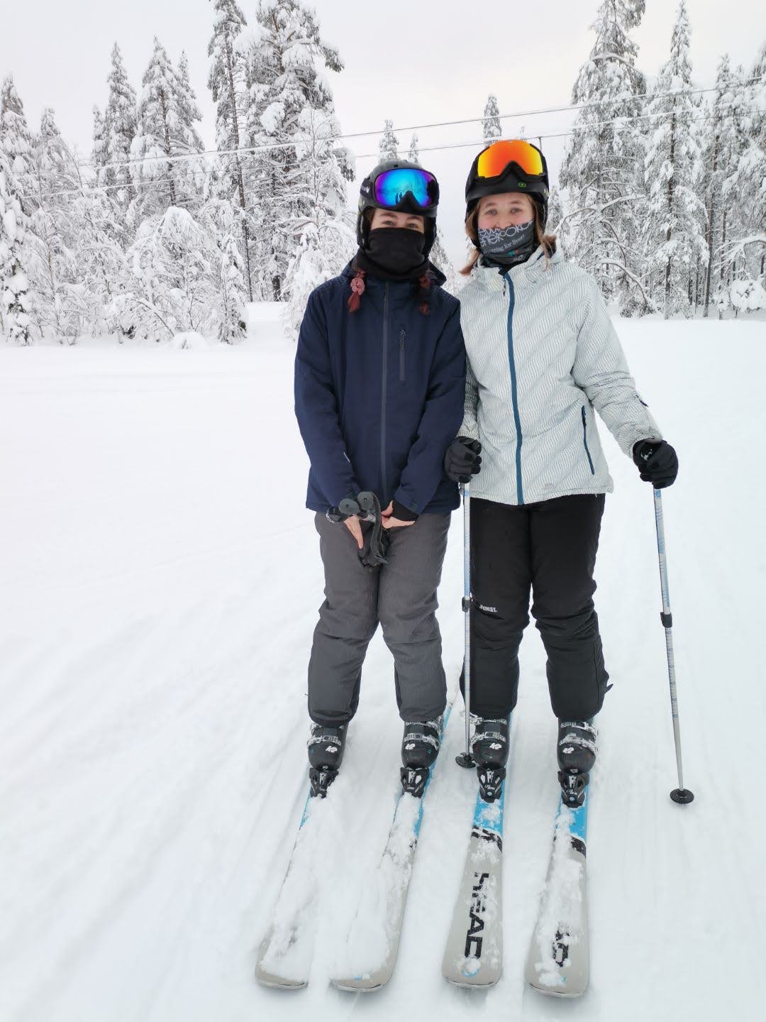 Billede af Amanda på skitur